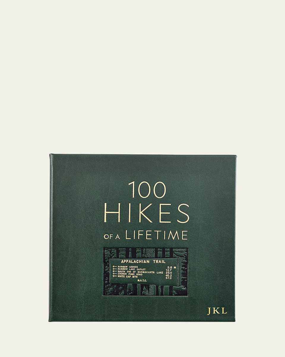 "100 Hikes Of A Lifetime" Leather Bound Book - Personalized